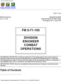 FM 5-71-100 19930422 DIVISION ENGINEER COMBAT OPERATIONS (1993)